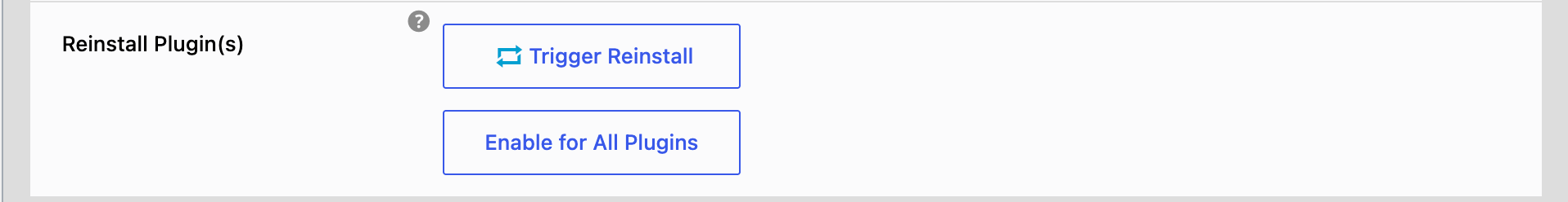 Reinstall Plugins