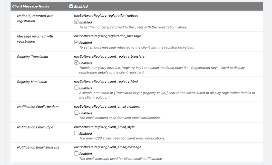 {eac}SoftwareRegistry Client