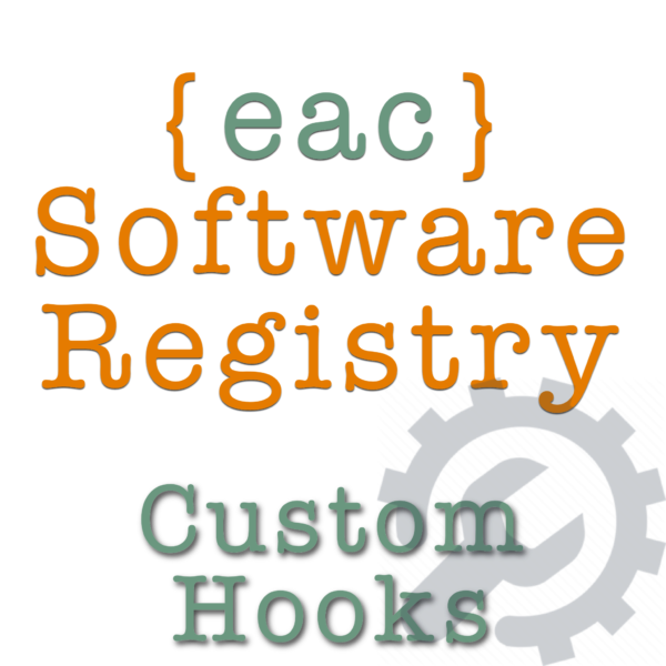 {eac}SoftwareRegistry Custom Hooks